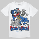 “True Blue” 3s DopeSkill T-Shirt Born To Be Rich Graphic