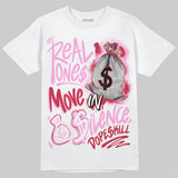 Travis Scott x “Pink Pack” 1s DopeSkill T-Shirt Real Ones Move In Silence Graphic