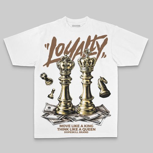 Brown Oversize Print 'Loyalty' DopeSkill Graphic T-shirt