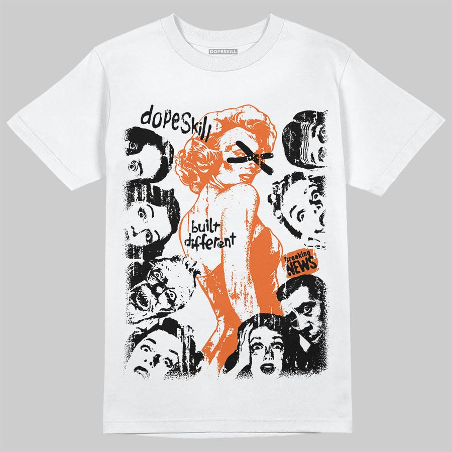 Shattered Backboard 1s DopeSkill T-Shirt Built Different Graphic