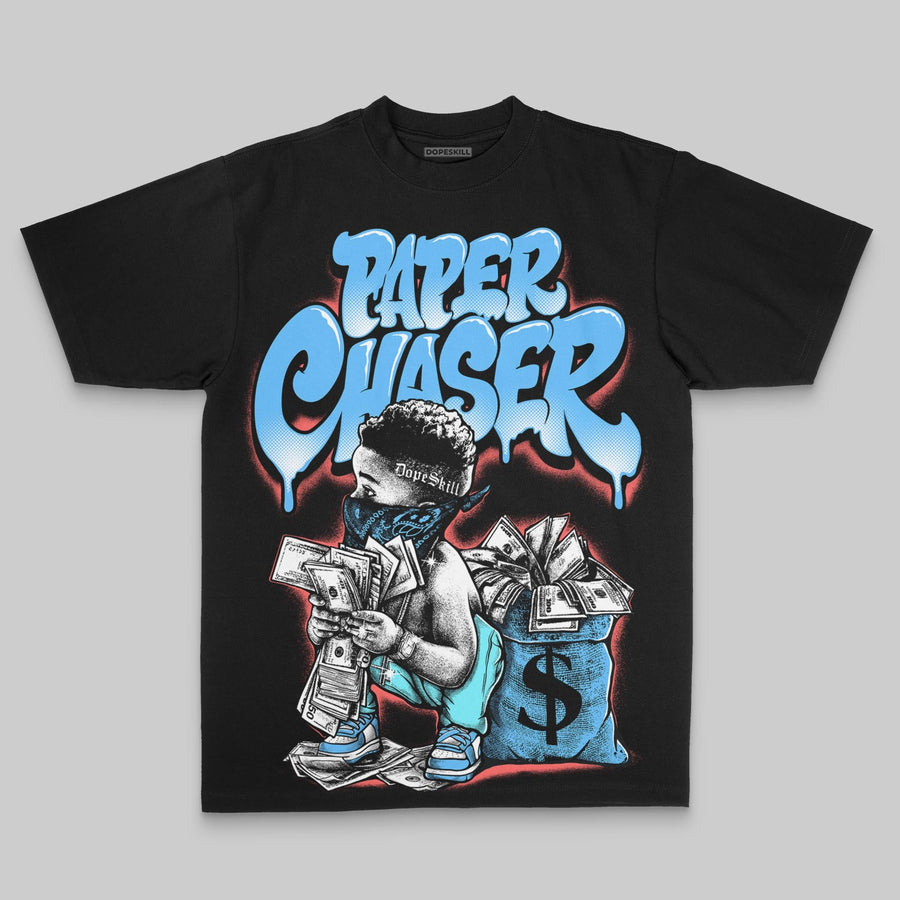 Royal Blue Oversize Print Paper Chaser Boy DopeSkill Graphic T-shirt