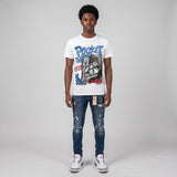 “True Blue” 3s DopeSkill T-Shirt Pocket Change Graphic