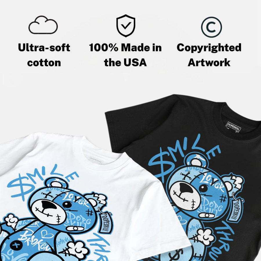 UNC 11s DopeSkill T-Shirt Smile Through The Pain Graphic
