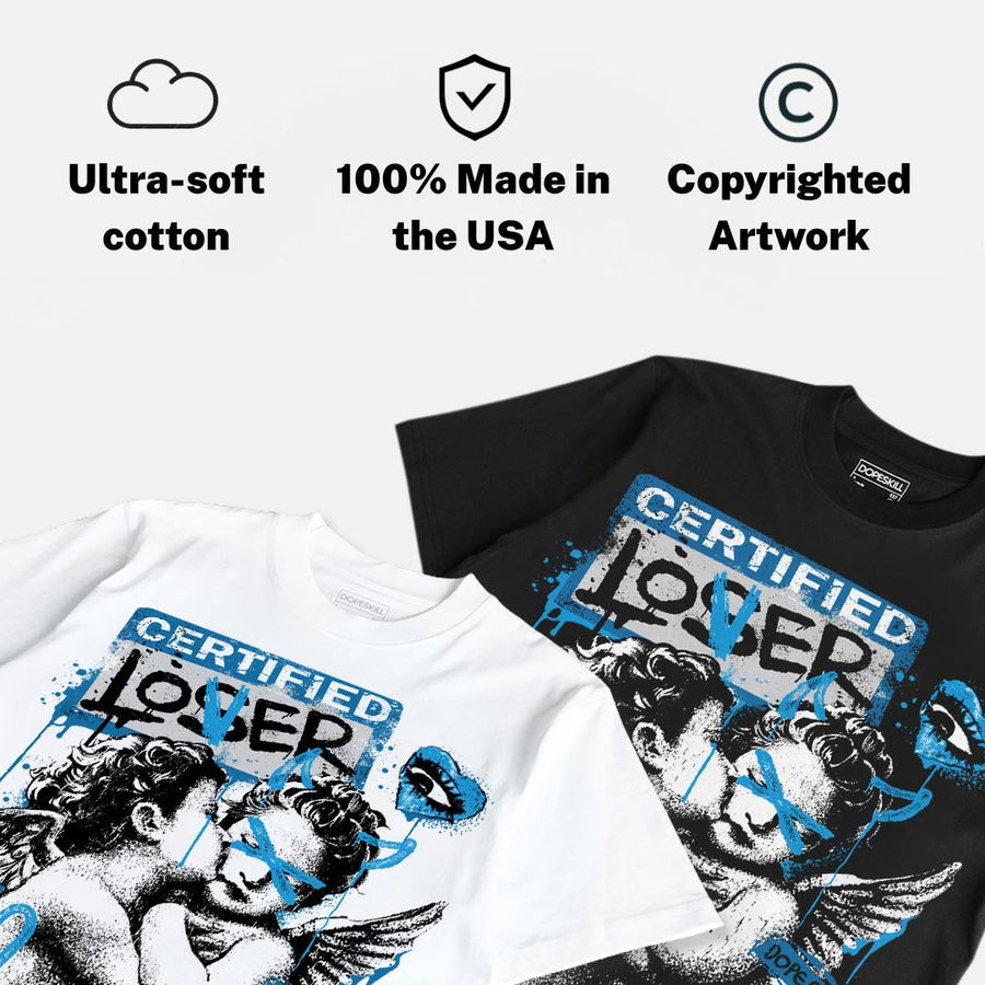 Military Blue 4s DopeSkill T-Shirt Certified Lover Graphic