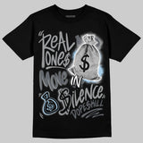 Wolf Grey 5s DopeSkill T-Shirt Real Ones Move In Silence Graphic