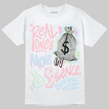 Medium Soft Pink 4s DopeSkill T-Shirt Real Ones Move In Silence Graphic