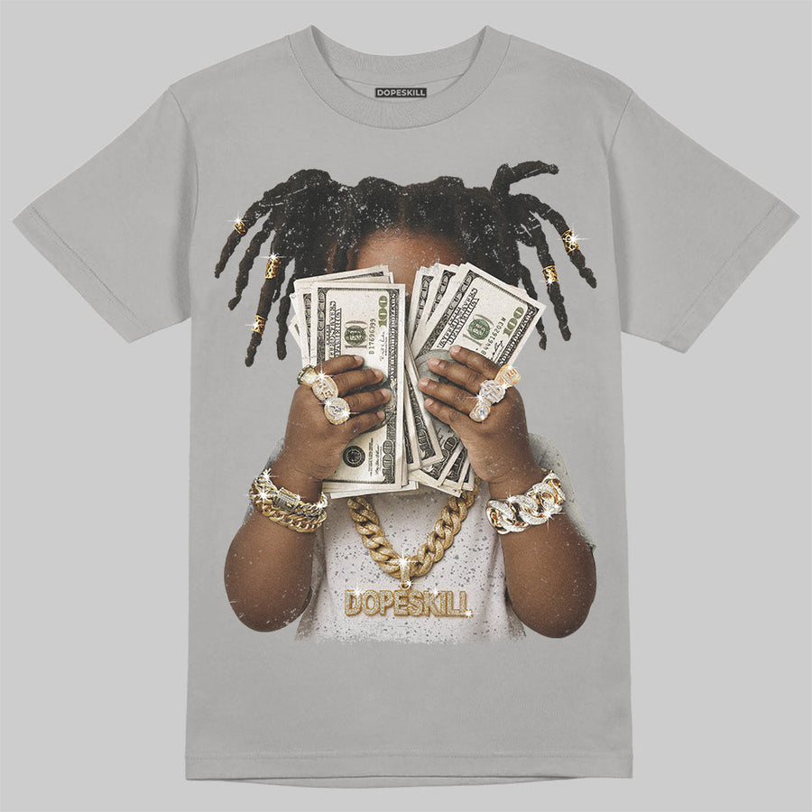 Wolf Grey 5s DopeSkill T-Shirt Rich Youth Graphic