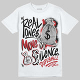 Flight Club 4s DopeSkill T-Shirt Real Ones Move In Silence Graphic