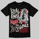Flight Club 4s DopeSkill T-Shirt Real Ones Move In Silence Graphic