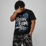 Black University Blue 5s DopeSkill T-Shirt You’re Lost Without Me Graphic