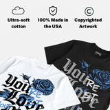 Black University Blue 5s DopeSkill T-Shirt You’re Lost Without Me Graphic