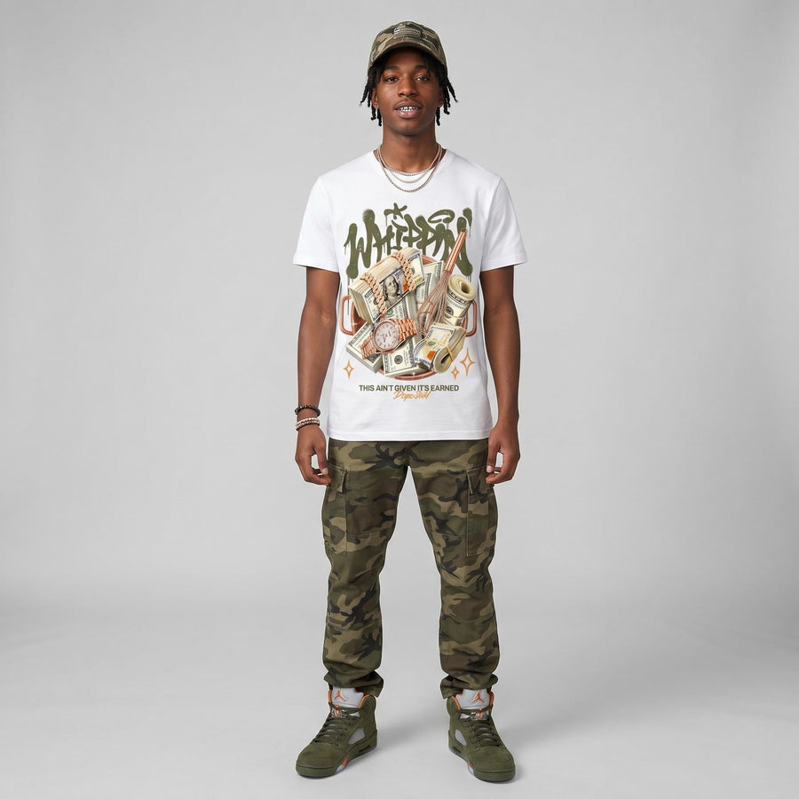 Olive 5s DopeSkill T-Shirt Whippin Graphic
