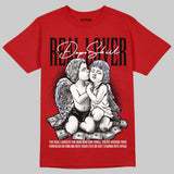 Fire Red “Black Tongue” 5s DopeSkill T-Shirt Real Lover Graphic