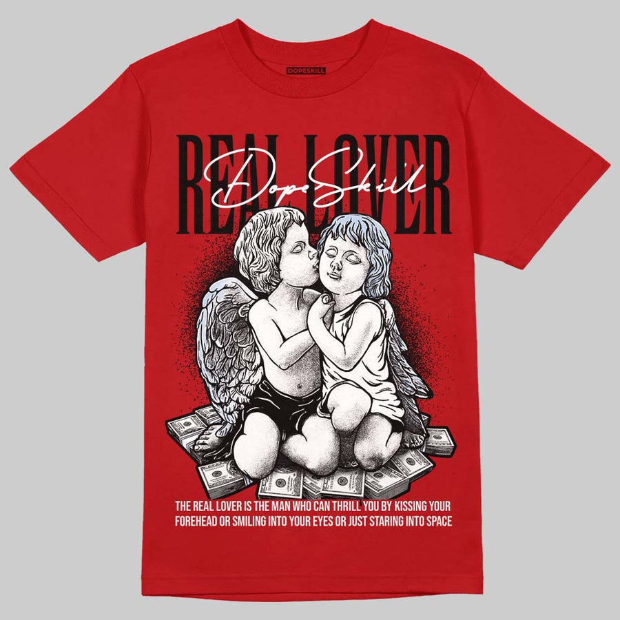 Fire Red “Black Tongue” 5s DopeSkill T-Shirt Real Lover Graphic
