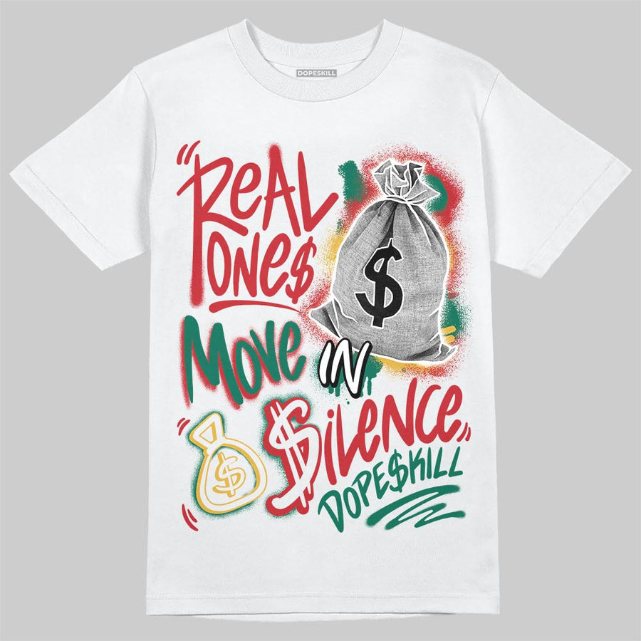 Mexico 'El Vuelo' 3s DopeSkill T-Shirt Real Ones Move In Silence Graphic