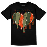 Olive Collection DopeSkill T-Shirt Slime Drip Heart Graphic