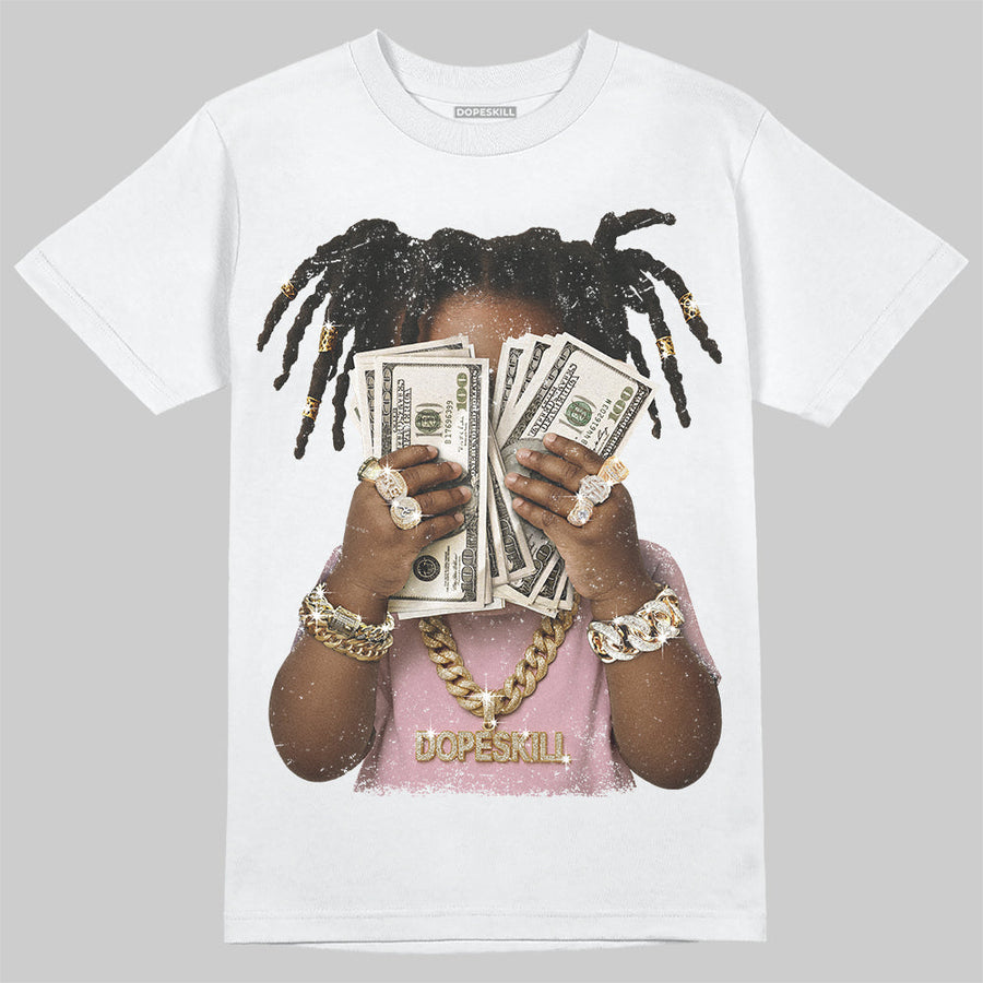 Medium Soft Pink 4s DopeSkill T-Shirt Rich Youth Graphic