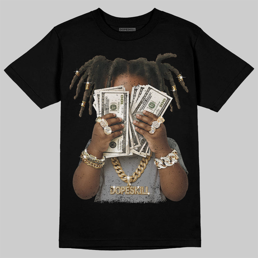 Wolf Grey 5s DopeSkill T-Shirt Rich Youth Graphic