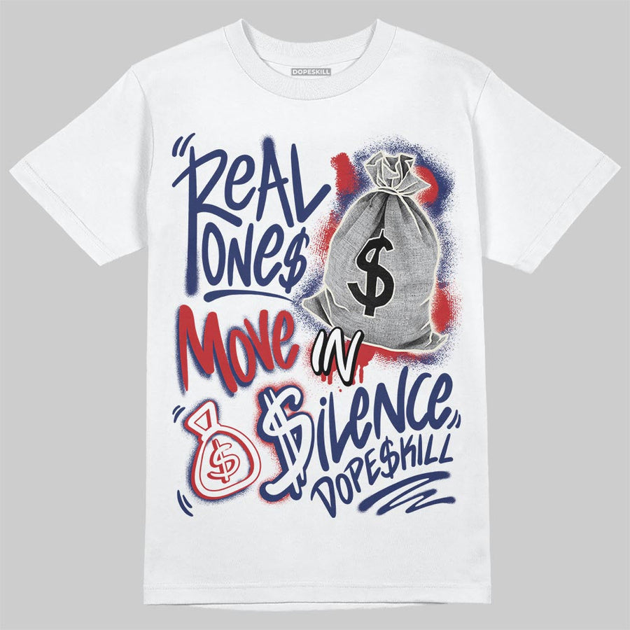Rare Air 11s DopeSkill T-Shirt Real Ones Move In Silence Graphic