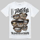 Black Cat 4s DopeSkill T-Shirt The Mouth With No Droughts Graphic