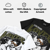 Olive 5s DopeSkill Oversize Print T-Shirt Real Ones Choose Loyalty Graphic