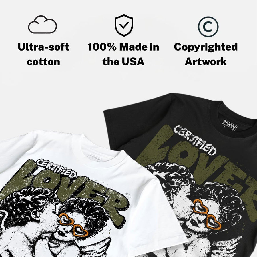 Olive 5s DopeSkill Oversize Print T-Shirt Real Ones Choose Loyalty Graphic