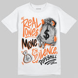 Shattered Backboard 1s DopeSkill T-Shirt Real Ones Move In Silence Graphic