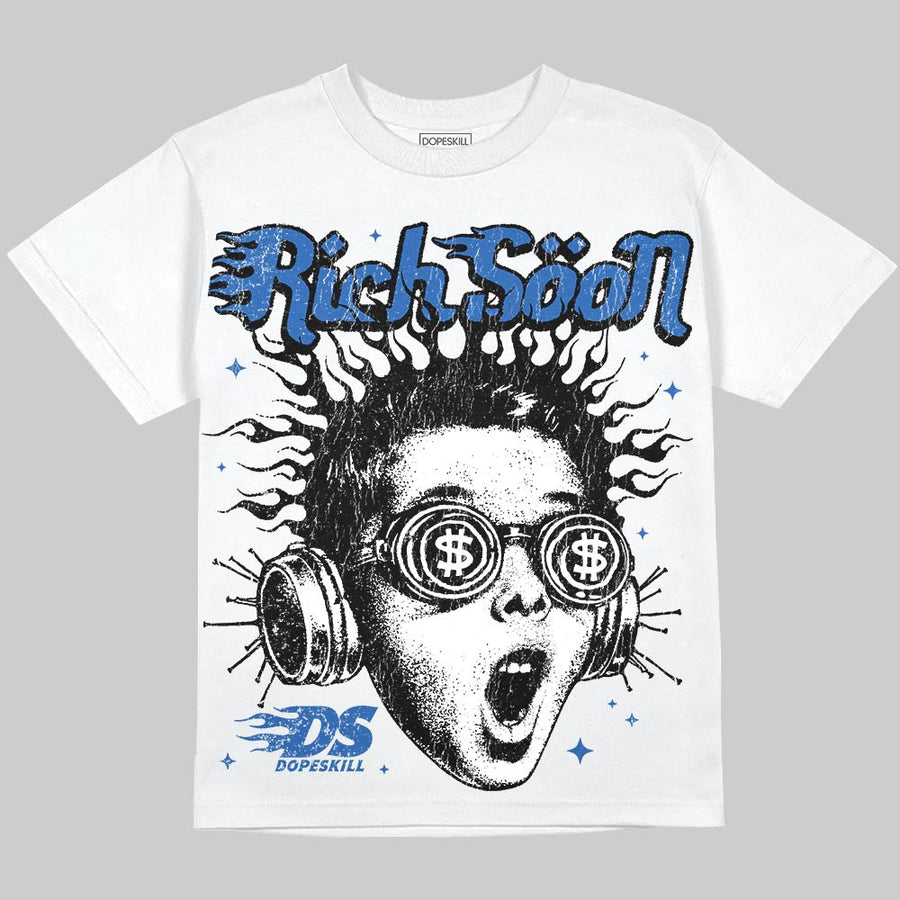 “True Blue” 3s DopeSkill Oversize Print T-Shirt Rich Soon Graphic