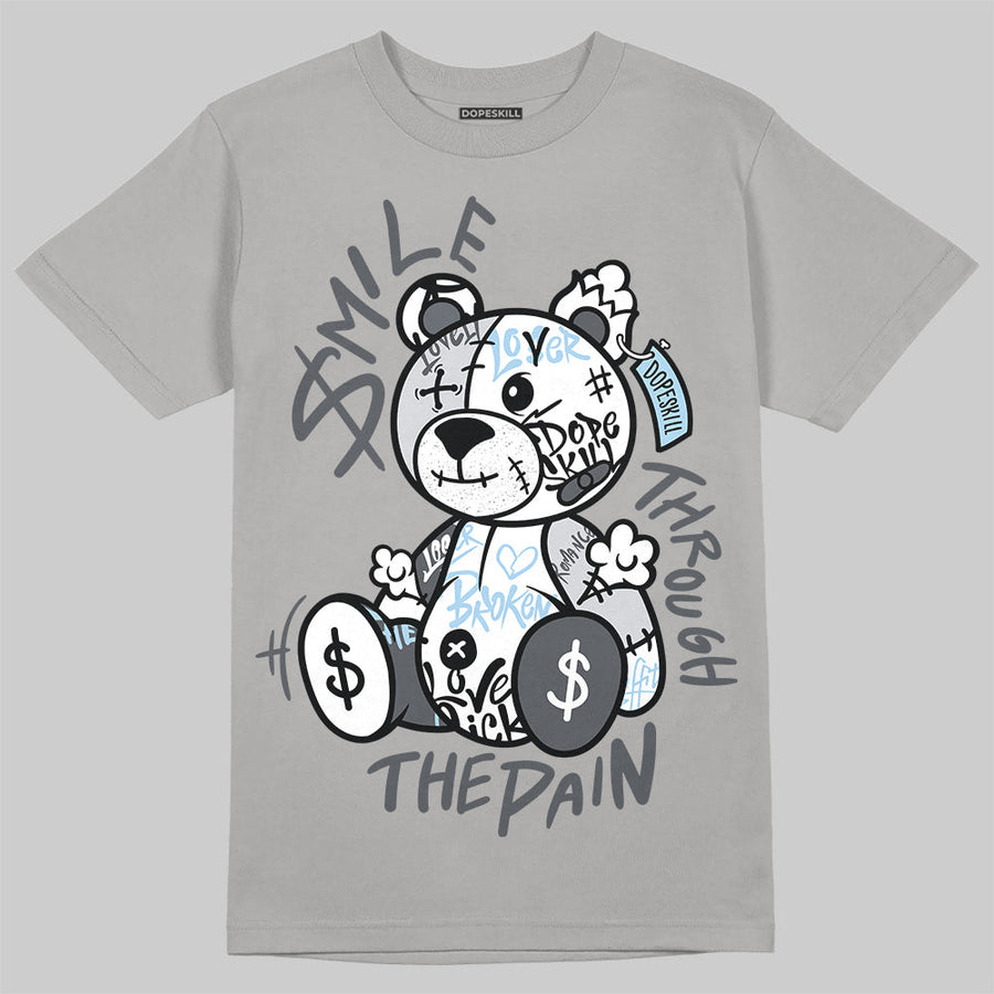 Wolf Grey 5s DopeSkill T-Shirt Smile Through The Pain Graphic