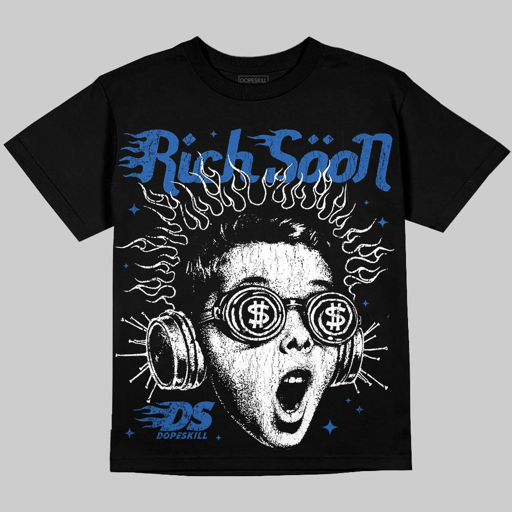 “True Blue” 3s DopeSkill Oversize Print T-Shirt Rich Soon Graphic