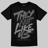 Black Cat 4s DopeSkill T-Shirt They Not Like Us Graphic