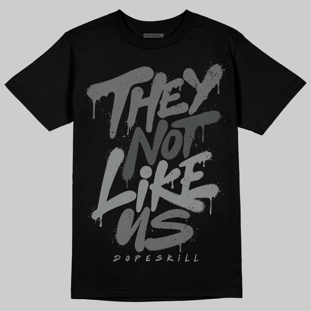 Black Cat 4s DopeSkill T-Shirt They Not Like Us Graphic