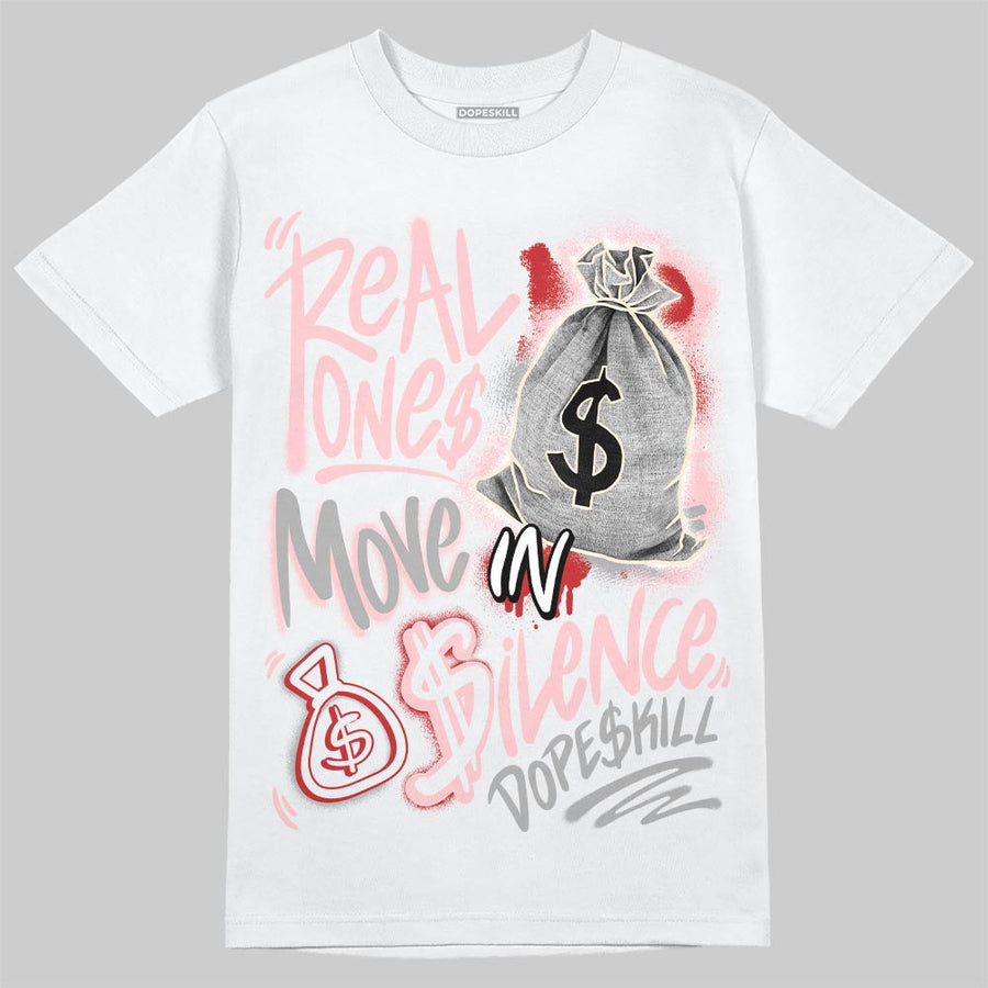 Gel-Nimbus 10.1 Strawberry DopeSkill T-Shirt Real Ones Move In Silence Graphic