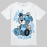 University Blue 14s DopeSkill T-Shirt Smile Through The Pain Graphic
