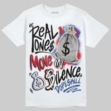 Rare Air 4s DopeSkill T-Shirt Real Ones Move In Silence Graphic