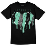 Green Glow 3s DopeSkill T-Shirt Slime Drip Heart Graphic