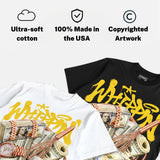 Black Tour Yellow AJ 4 Thunder DopeSkill T-Shirt Whippin Graphic