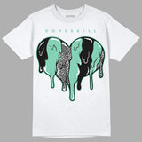 Green Glow 3s DopeSkill T-Shirt Slime Drip Heart Graphic