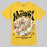 Black Tour Yellow AJ 4 Thunder DopeSkill T-Shirt Whippin Graphic