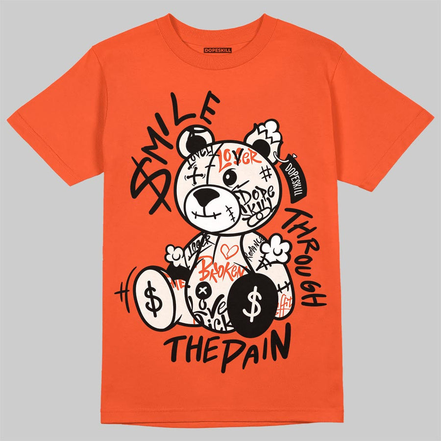 Shattered Backboard 1s DopeSkill T-Shirt Smile Through The Pain Graphic