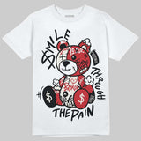 Flight Club 4s DopeSkill T-Shirt Smile Through The Pain Graphic