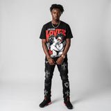 Reverse Infrared 6s DopeSkill Oversize Print T-Shirt Real Ones Choose Loyalty Graphic
