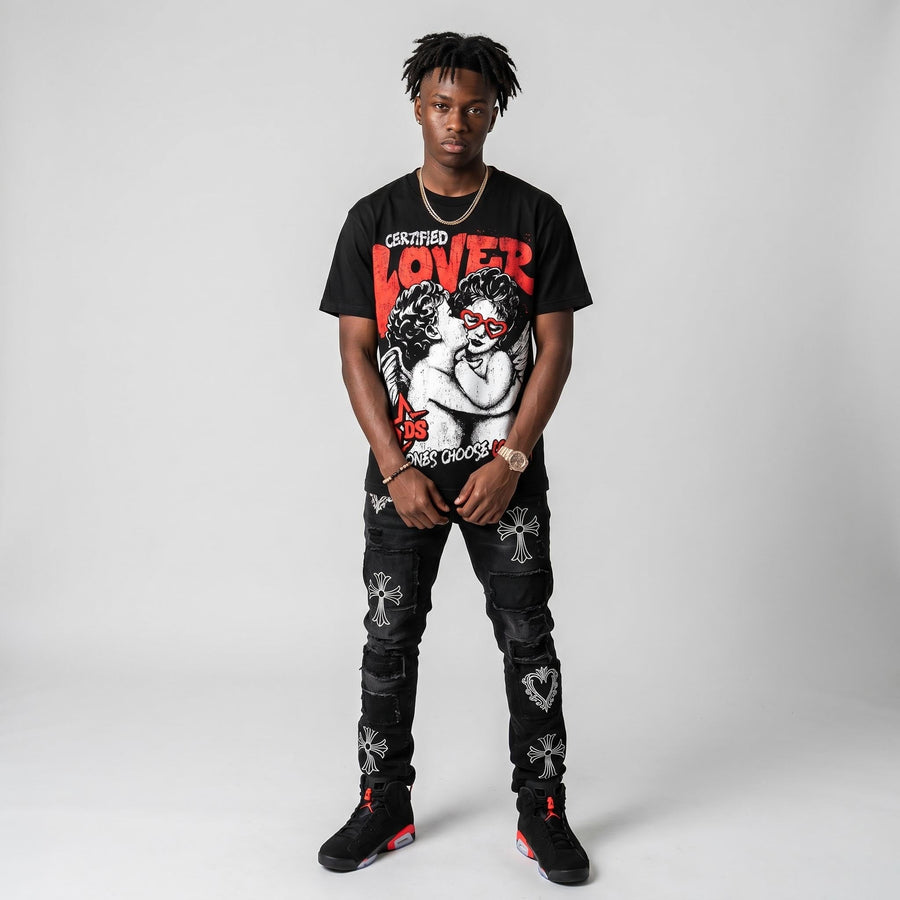 Reverse Infrared 6s DopeSkill Oversize Print T-Shirt Real Ones Choose Loyalty Graphic