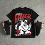 Reverse Infrared 6s DopeSkill Oversize Print T-Shirt Real Ones Choose Loyalty Graphic