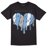 University Blue 5s DopeSkill T-Shirt Slime Drip Heart Graphic
