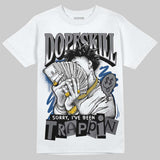 Flint Grey 9s DopeSkill T-Shirt Sorry I've Been Trappin Graphic