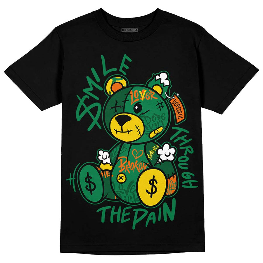 Green Collection DopeSkill T-Shirt Smile Through The Pain Graphic