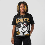 Taxi 12s 2025 DopeSkill Oversize Print T-Shirt Real Ones Choose Loyalty Graphic