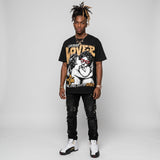 Taxi 12s 2025 DopeSkill Oversize Print T-Shirt Real Ones Choose Loyalty Graphic