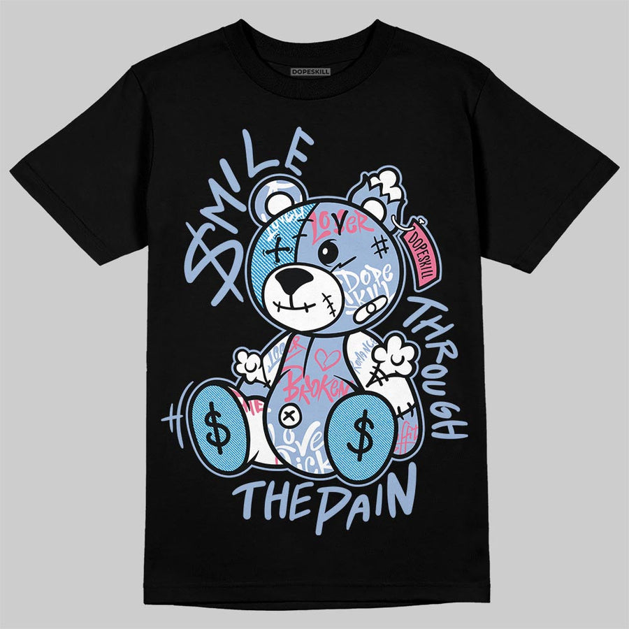 Cobalt Bliss 3s DopeSkill T-Shirt Smile Through The Pain Graphic